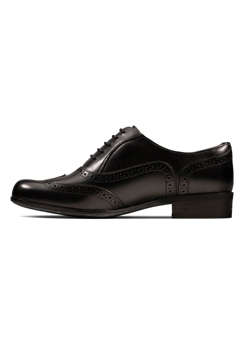 Clarks Black Humble Oak Leather Brogues