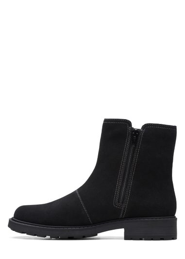 Clarks Black Opal Sky Suede Boots