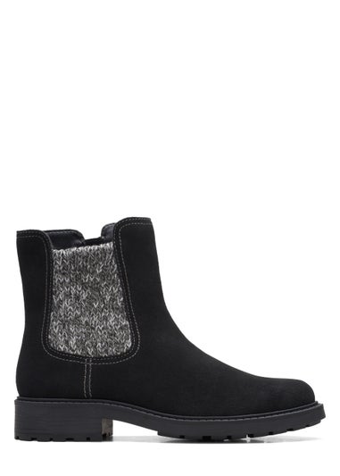 Clarks Black Opal Sky Suede Boots