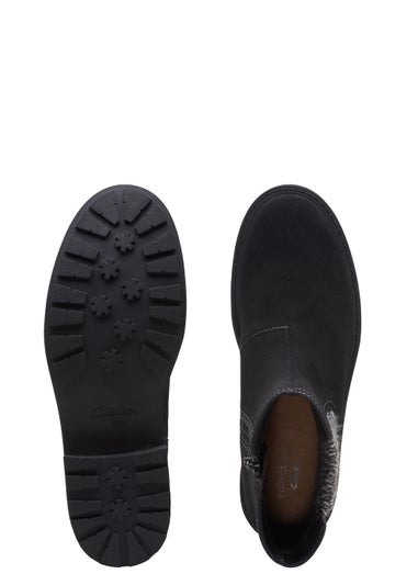 Clarks Black Opal Sky Suede Boots