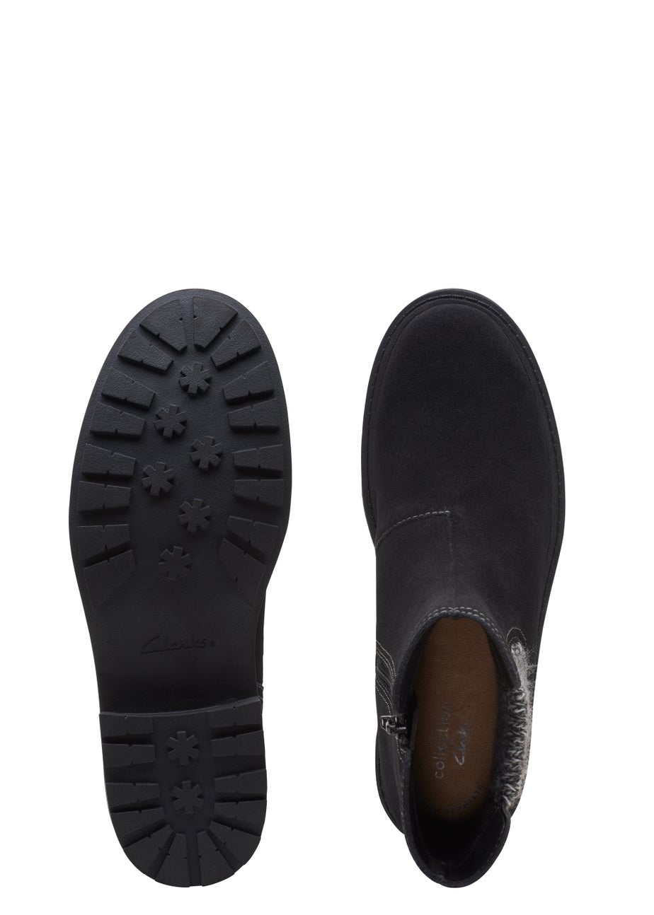 Clarks Black Opal Sky Suede Boots