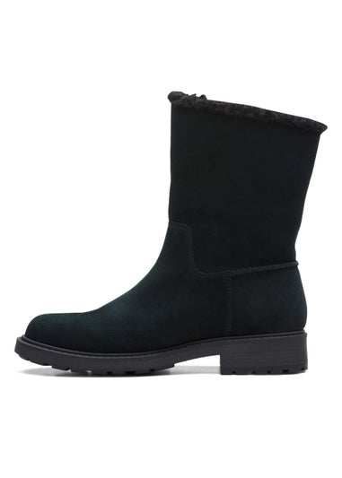 Clarks Stone Opal Zip Warmlined Boots