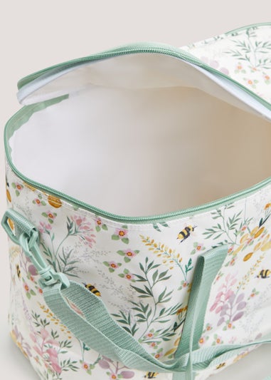 Floral Print Picnic Bag (40cm x 20cm x 32cm)