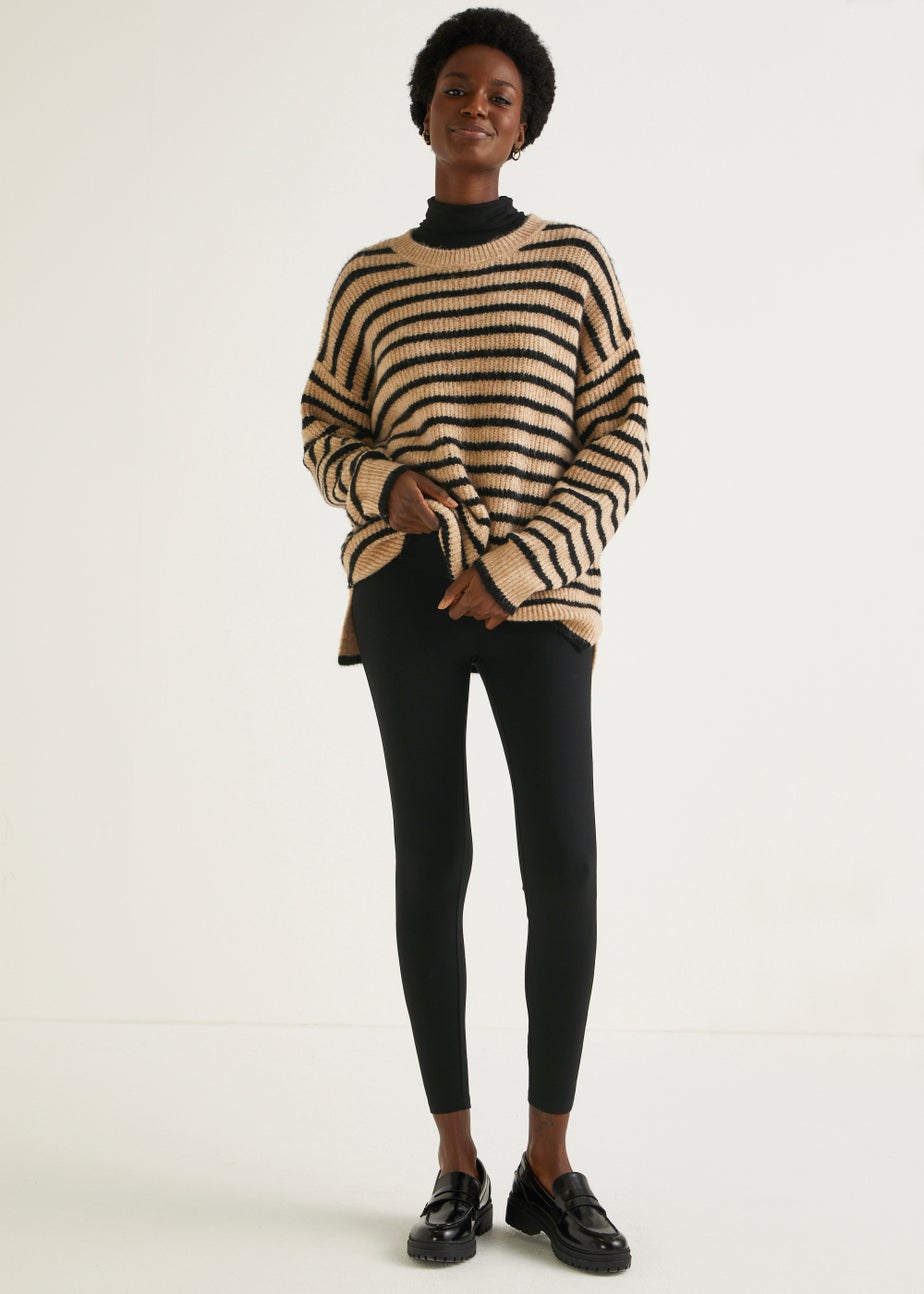 Black Button Pocket Body Shaper Leggings