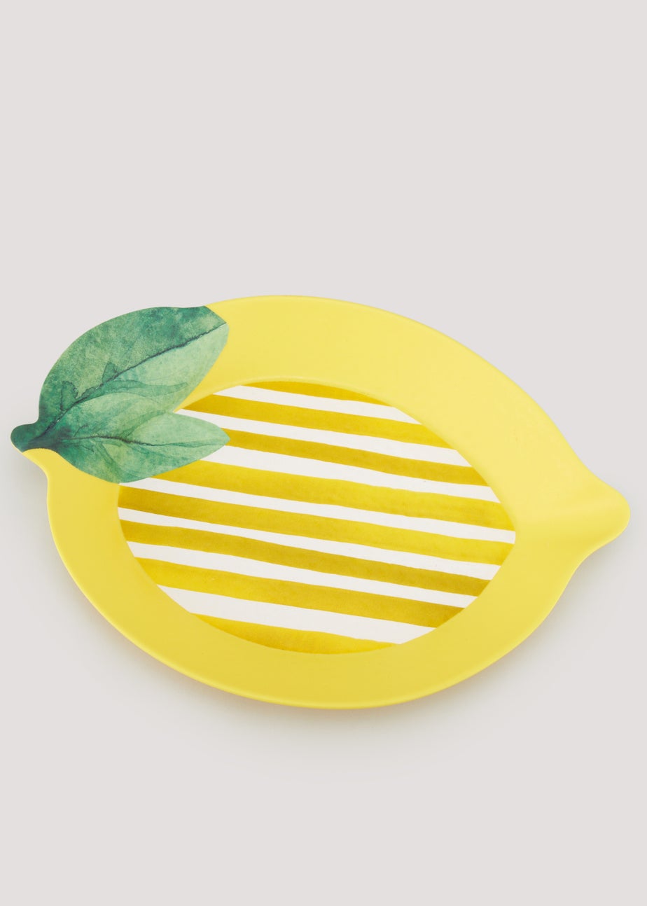 Yellow Lemon Outdoor Salad Bowl (36cm x 26cm x 5cm)