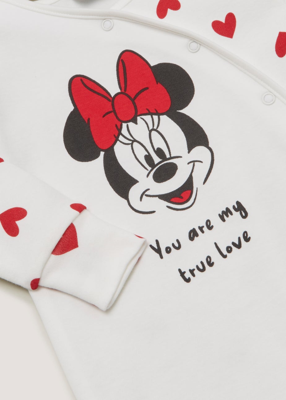 Baby Cream Disney Minnie Mouse Sleepsuit (Newborn-12mths)