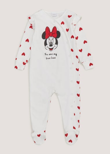 Baby Cream Disney Minnie Mouse Sleepsuit (Newborn-12mths)