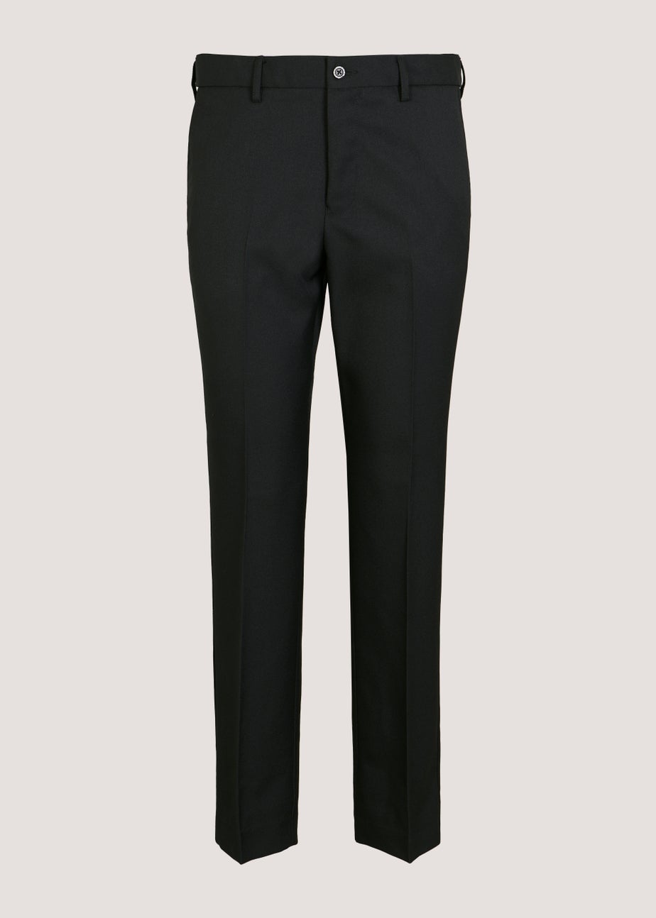 Farah Black Regular Fit Flexi Waist Trousers