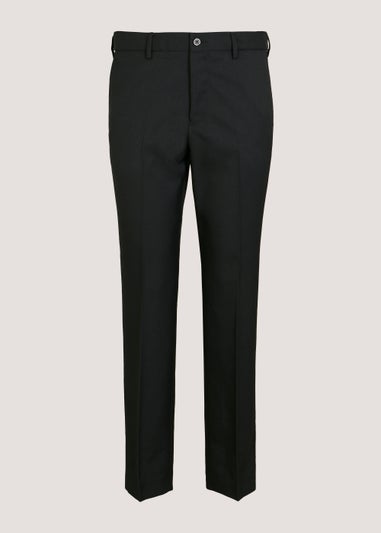 Farah Black Regular Fit Flexi Waist Trousers