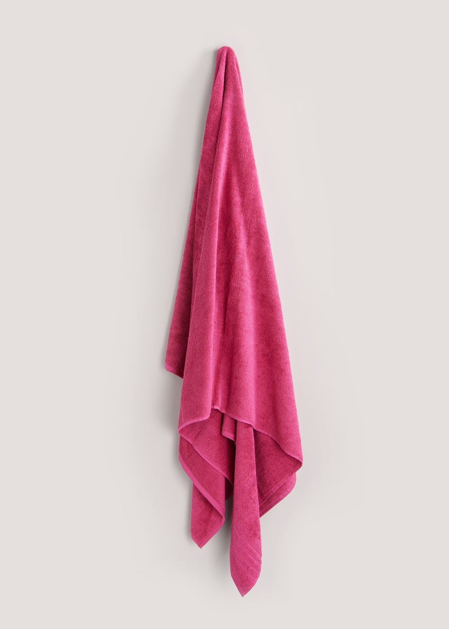 Fuchsia Pink 100% Egyptian Cotton XL Bath Sheet