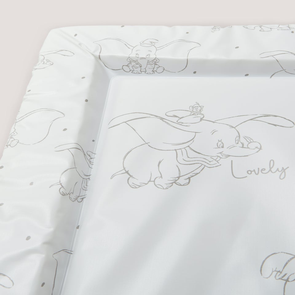 White Disney Dumbo Baby Changing Mat (30cm x 17cm x 2cm)