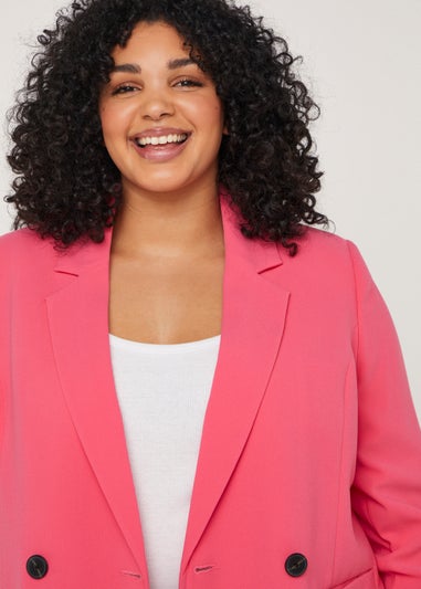 Papaya Curve Pink Blazer