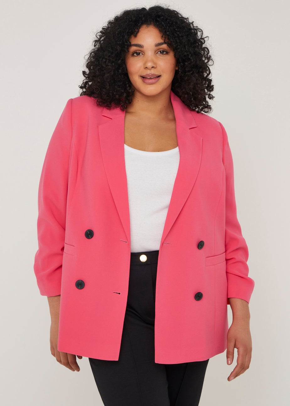 Papaya Curve Pink Blazer