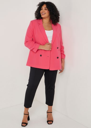 Papaya Curve Pink Blazer