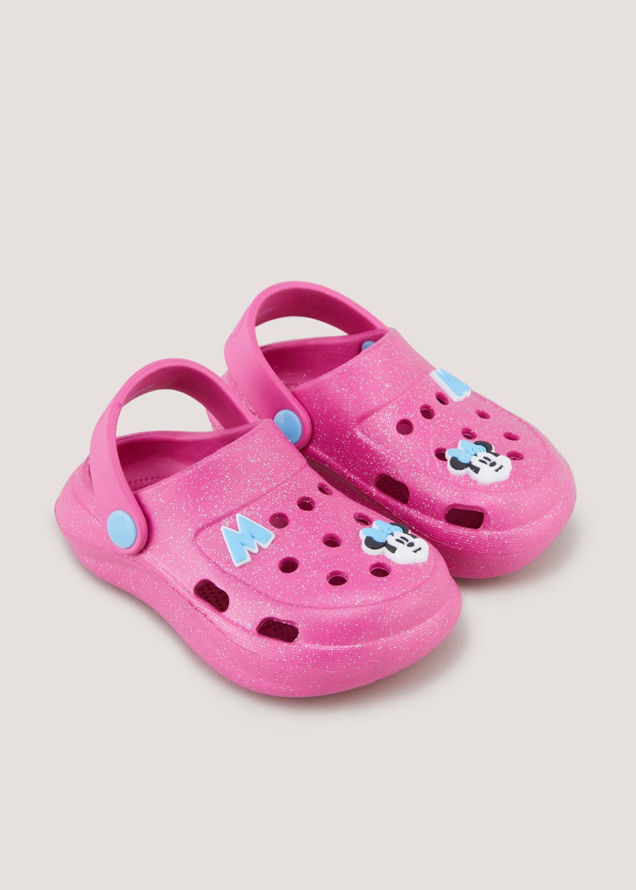 Girls Pink Disney Minnie Mouse Clogs (Younger 4-12)