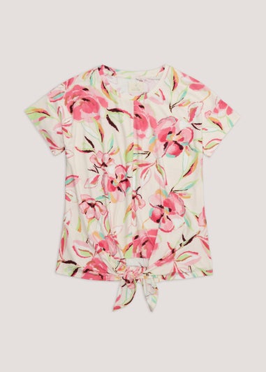 Cream Floral Pyjama Top