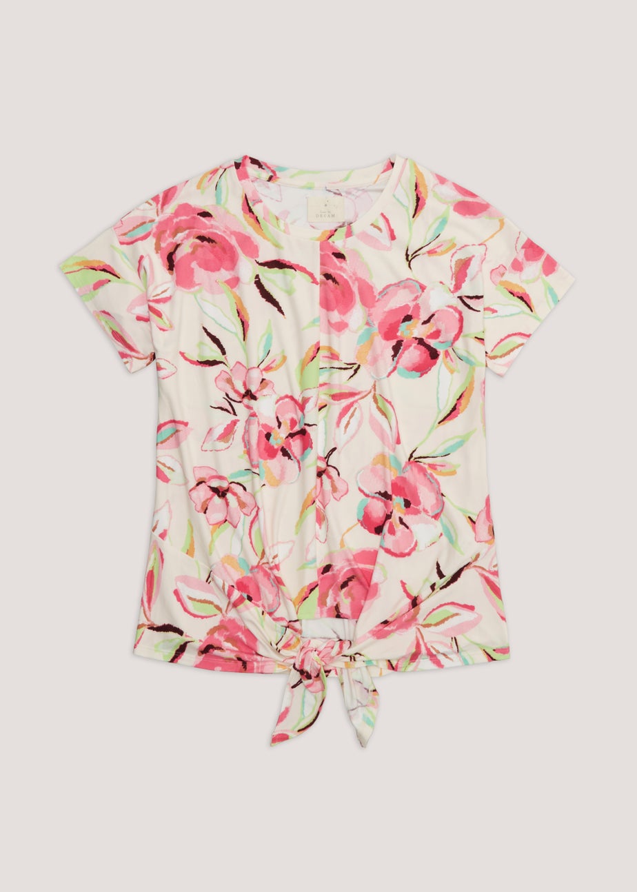 Cream Floral Pyjama Top