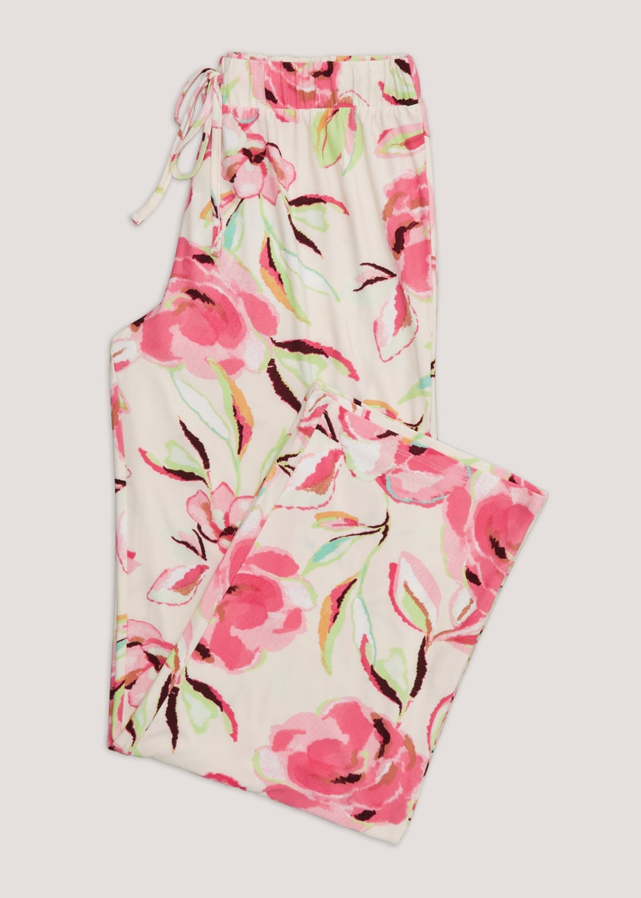 Cream Floral Pyjama Bottoms