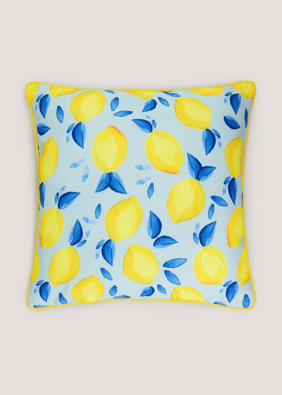 Lemon Reversible Outdoor Cushion (46cm x 46cm)