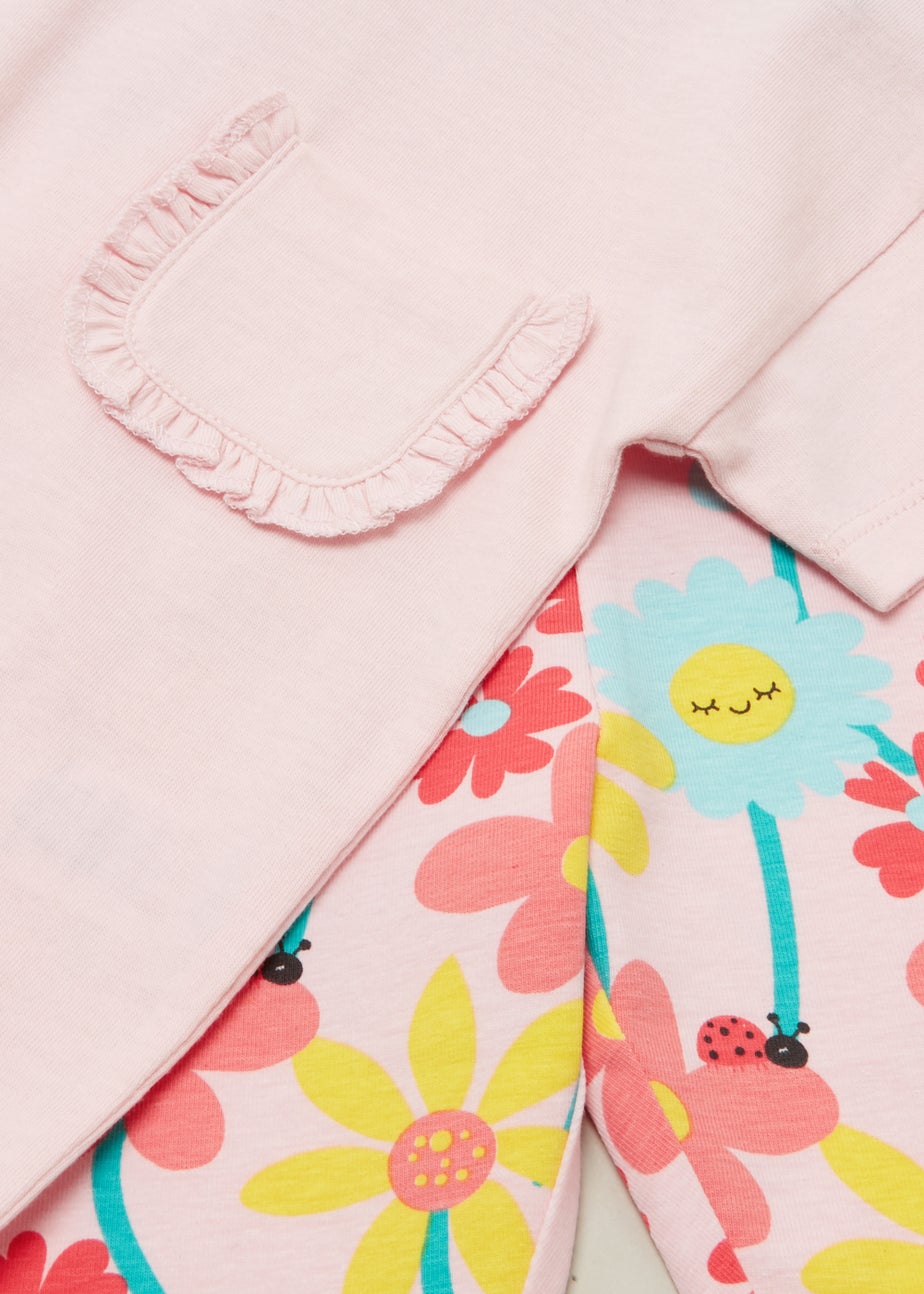 Girls Pink T-Shirt & Leggings Set (9mths-6yrs)