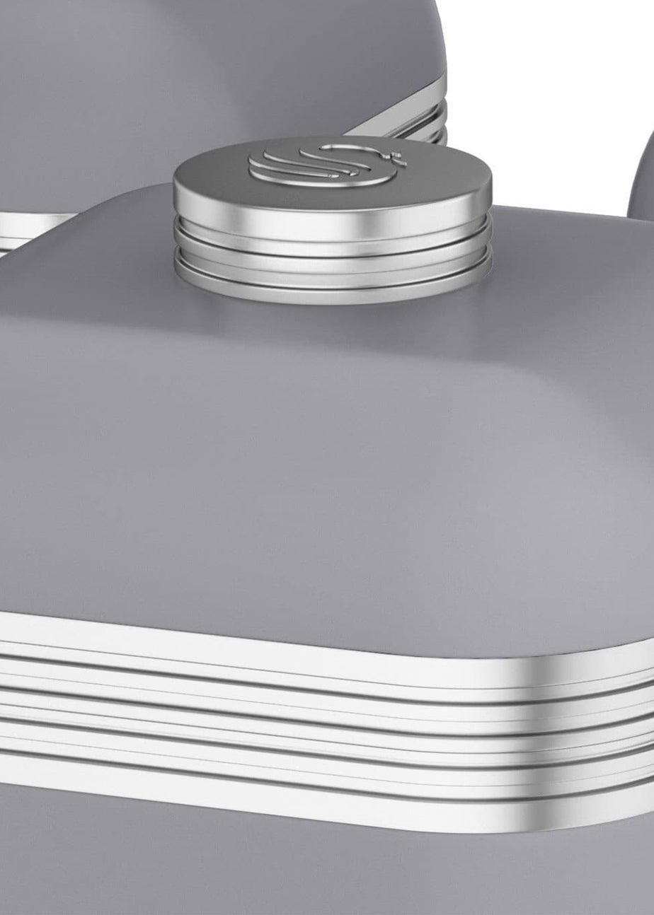 Swan 3 Pack Grey Retro Canisters