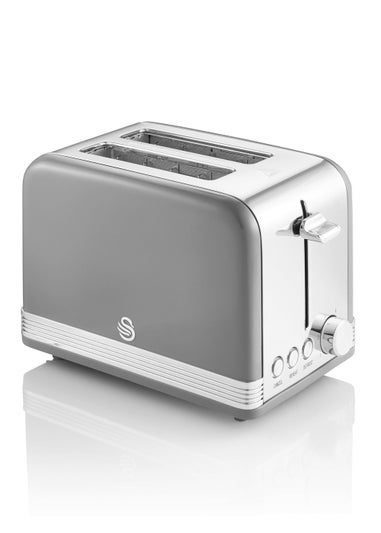 Swan Grey Retro 2 Slice Toaster