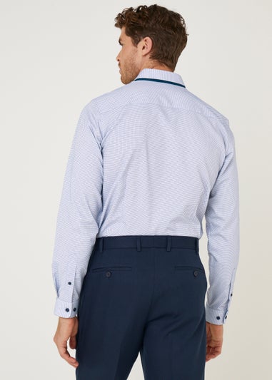 Taylor & Wright Blue Double Collar Shirt