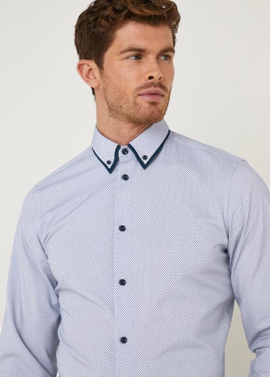 Taylor & Wright Blue Double Collar Shirt