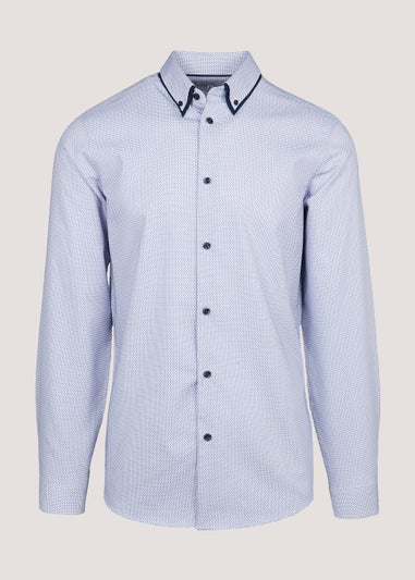 Taylor & Wright Blue Double Collar Shirt
