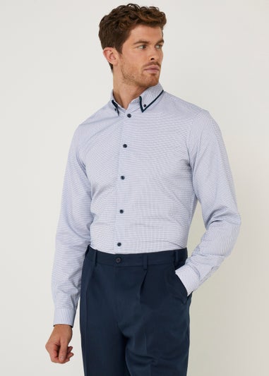 Taylor & Wright Blue Double Collar Shirt