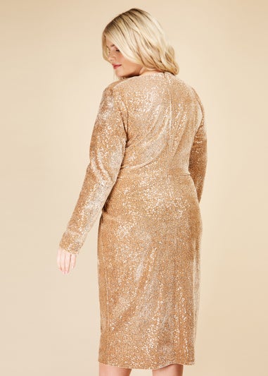Little Mistress Sequin On Velvet Dress