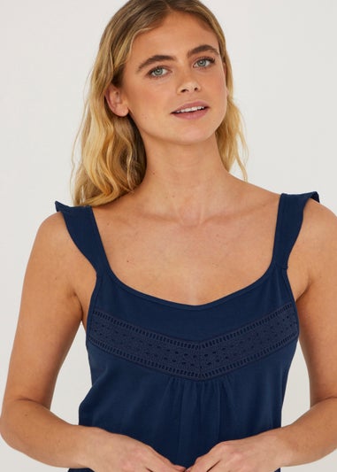Navy Jersey Nightie