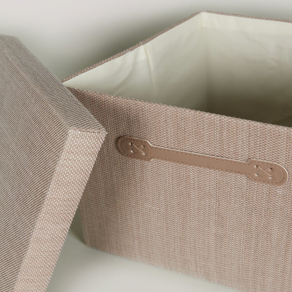 Taupe Foldable Storage Box
