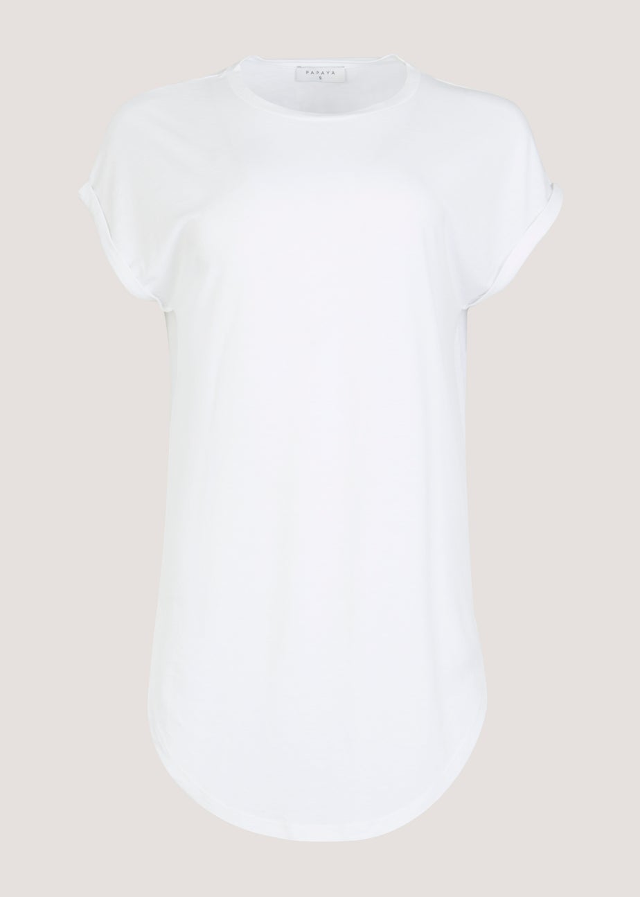 White Longline T-Shirt
