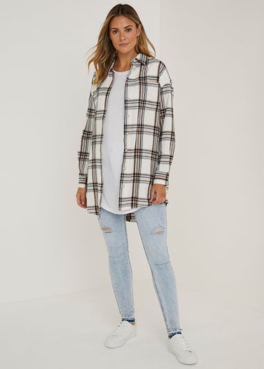 White Longline T-Shirt