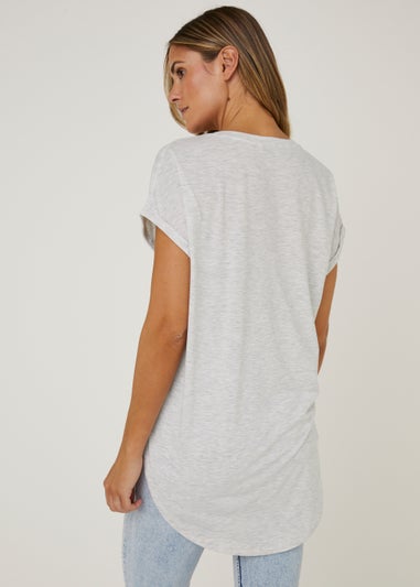Grey Longline T-Shirt