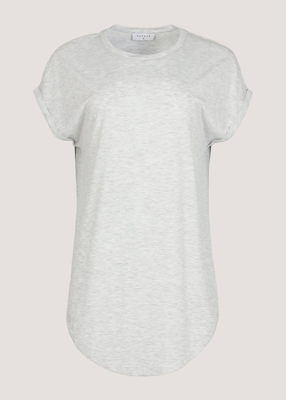 Grey Longline T-Shirt