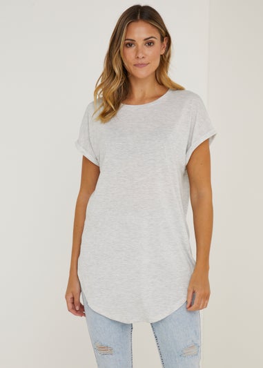 Grey Longline T-Shirt