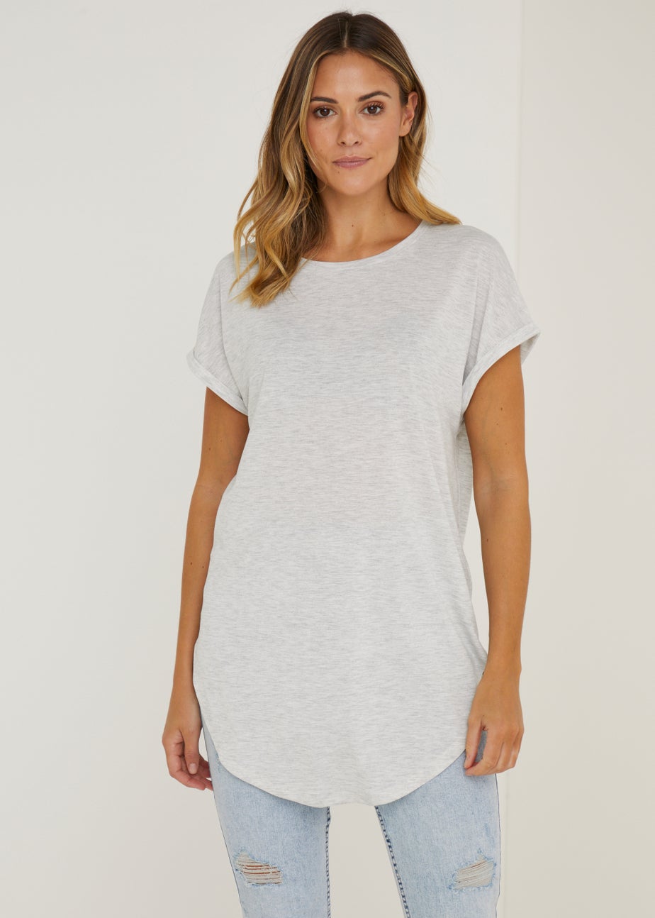 Grey Longline T-Shirt