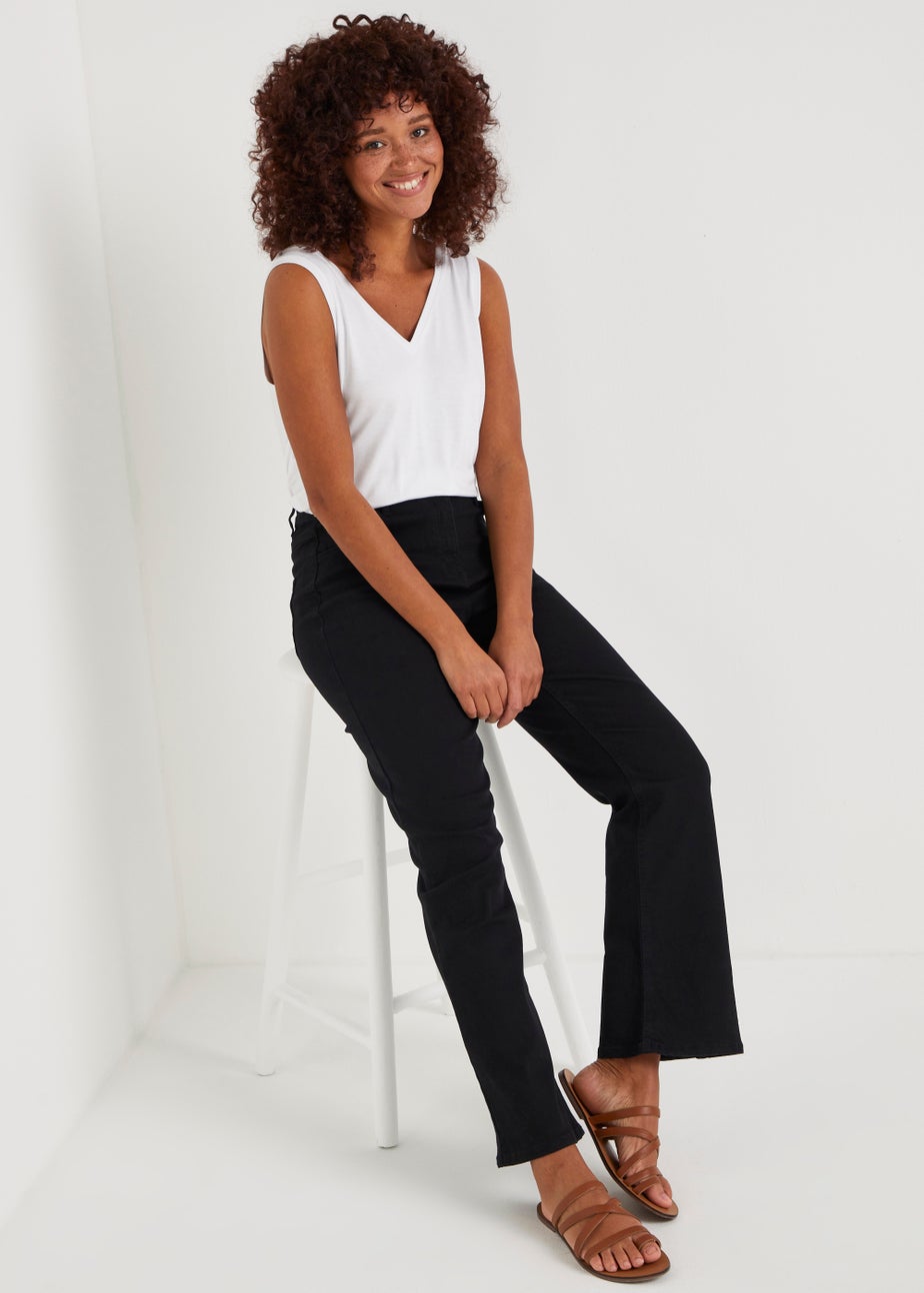 White V-Neck Vest Top