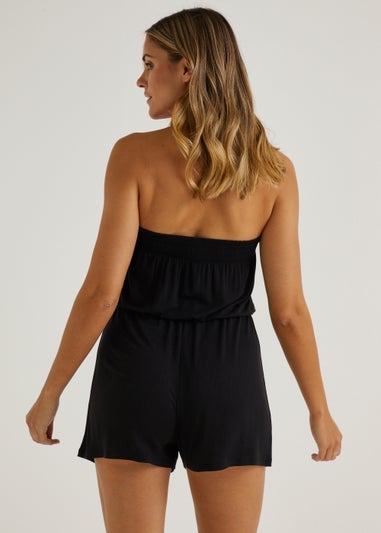 Black Bandeau Playsuit