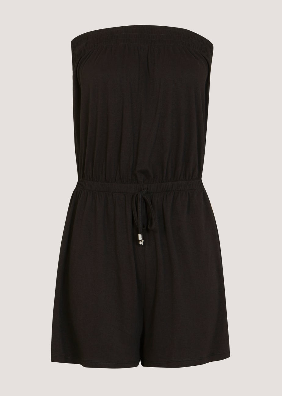 Black Bandeau Playsuit