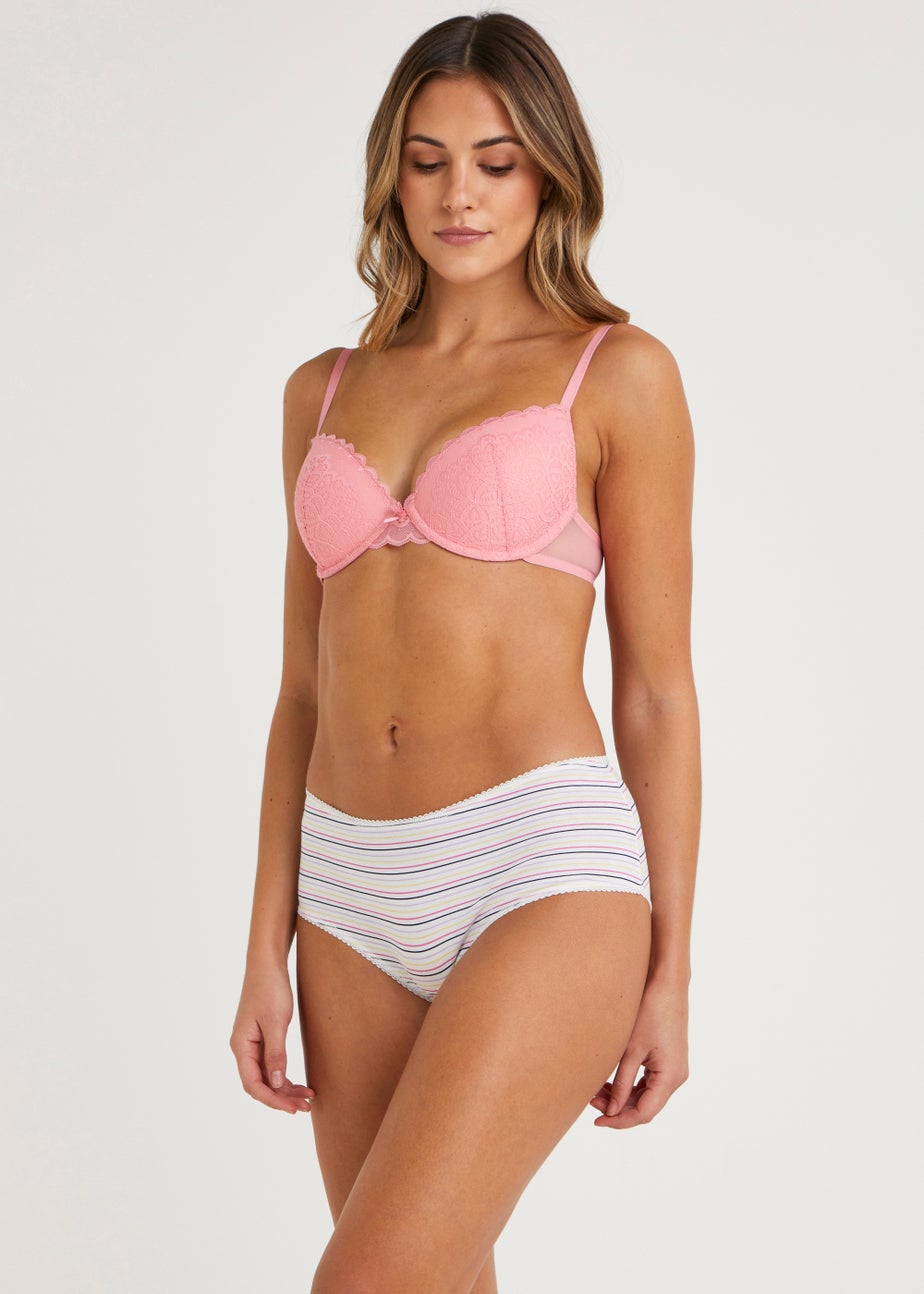 5 Pack Plain & Print Short Knickers