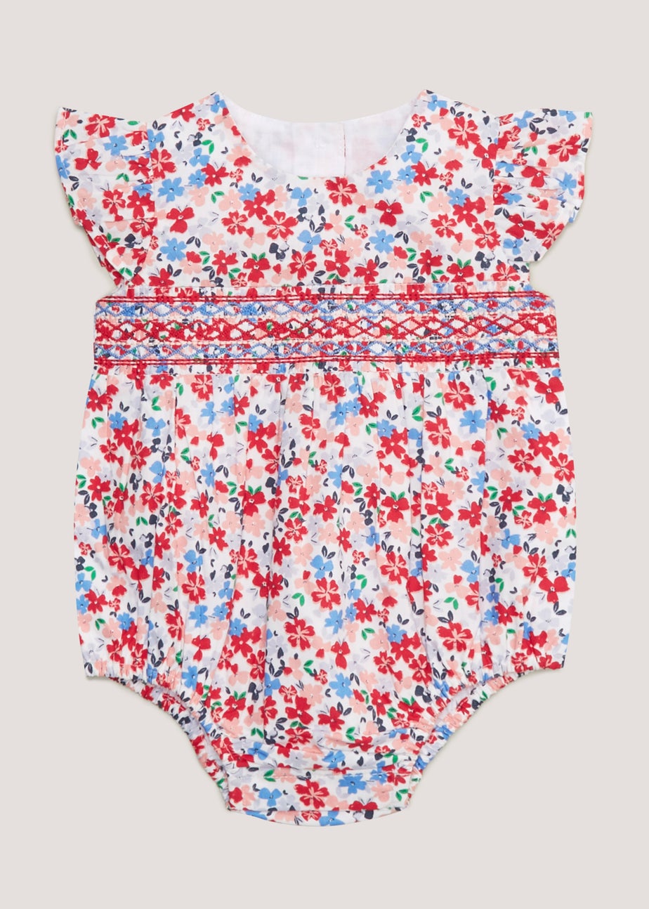 Baby Pink Floral Romper (Newborn-18mths)