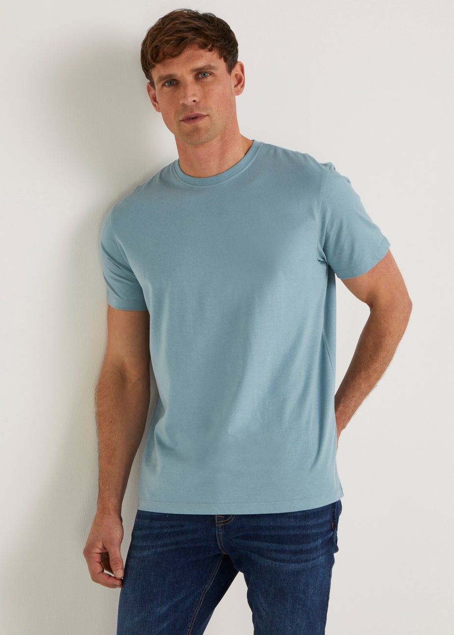 Blue Essential Crew Neck T-Shirt