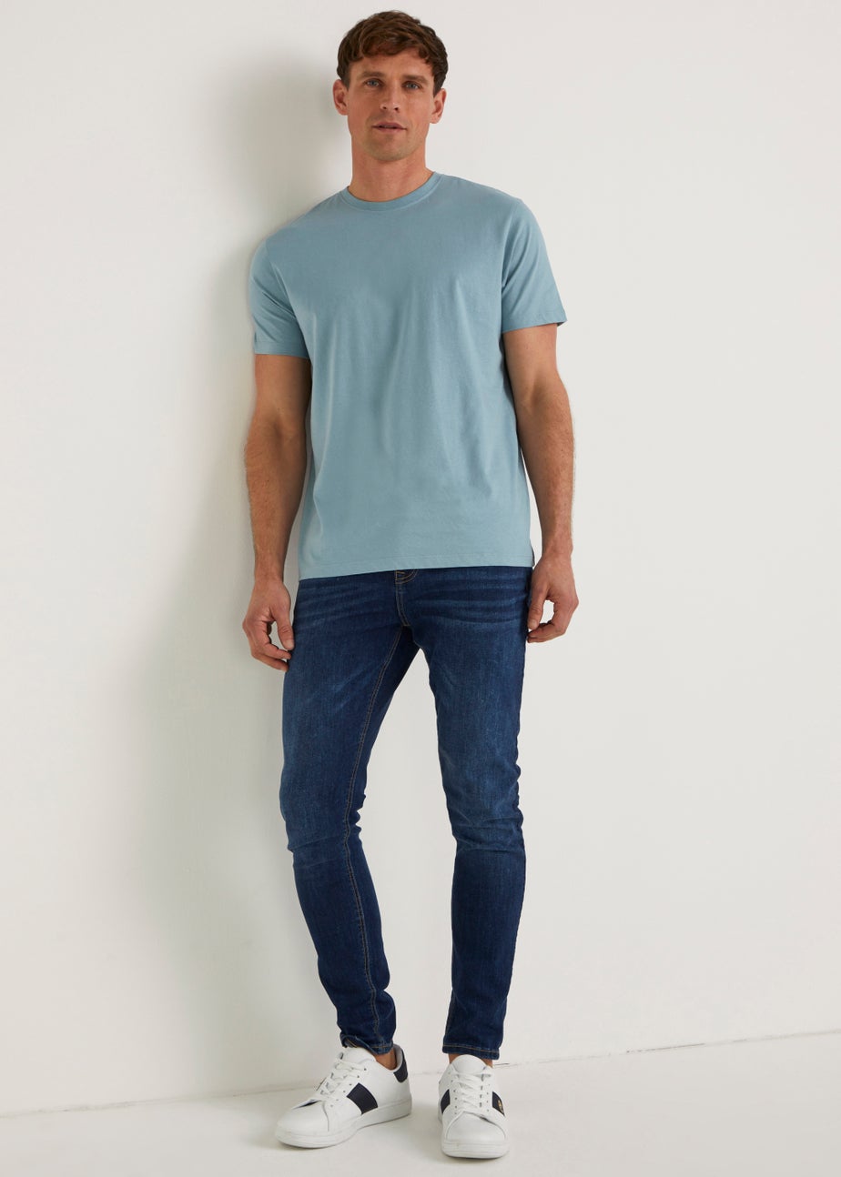Blue Essential Crew Neck T-Shirt