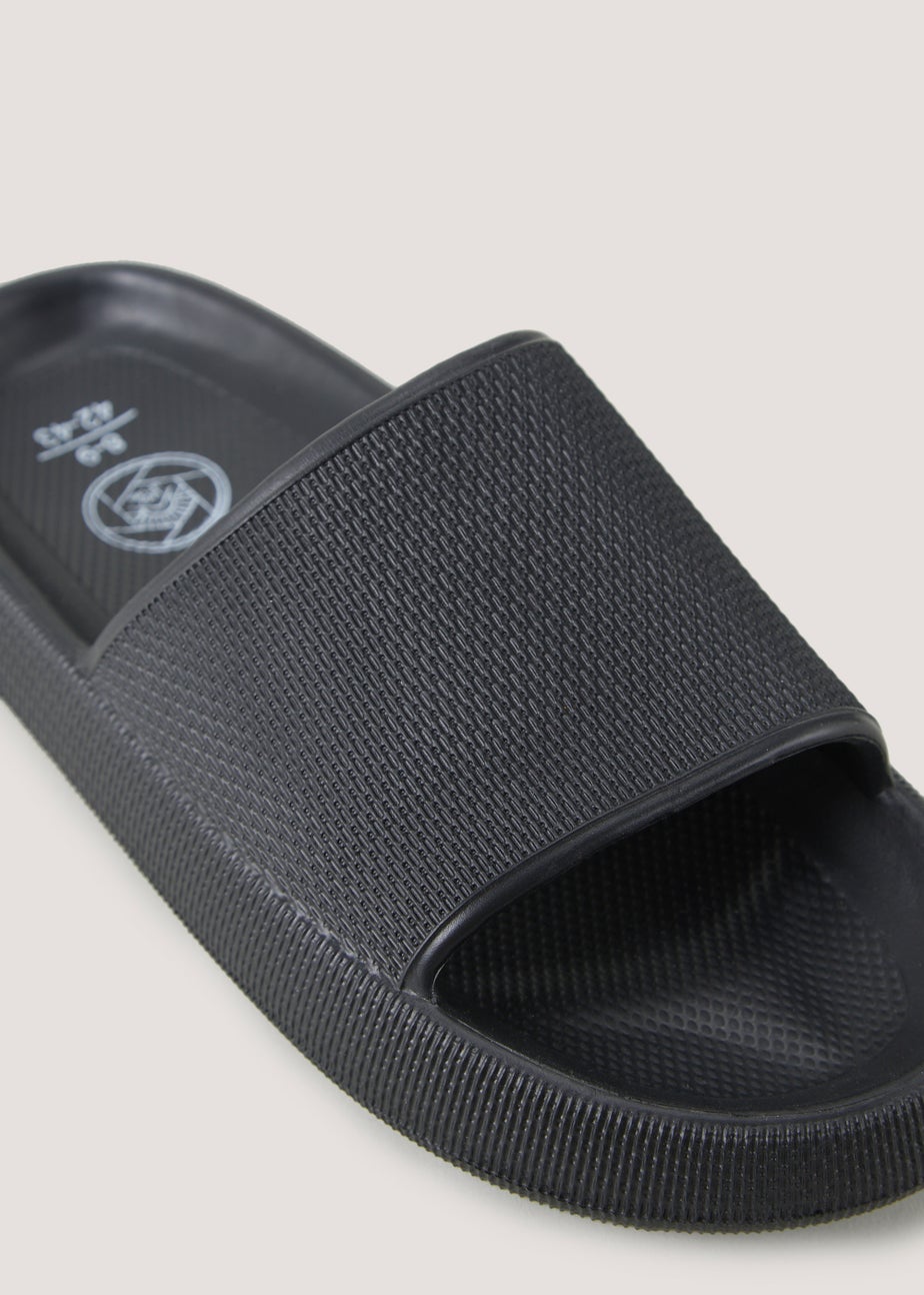 Black Chunky Sliders
