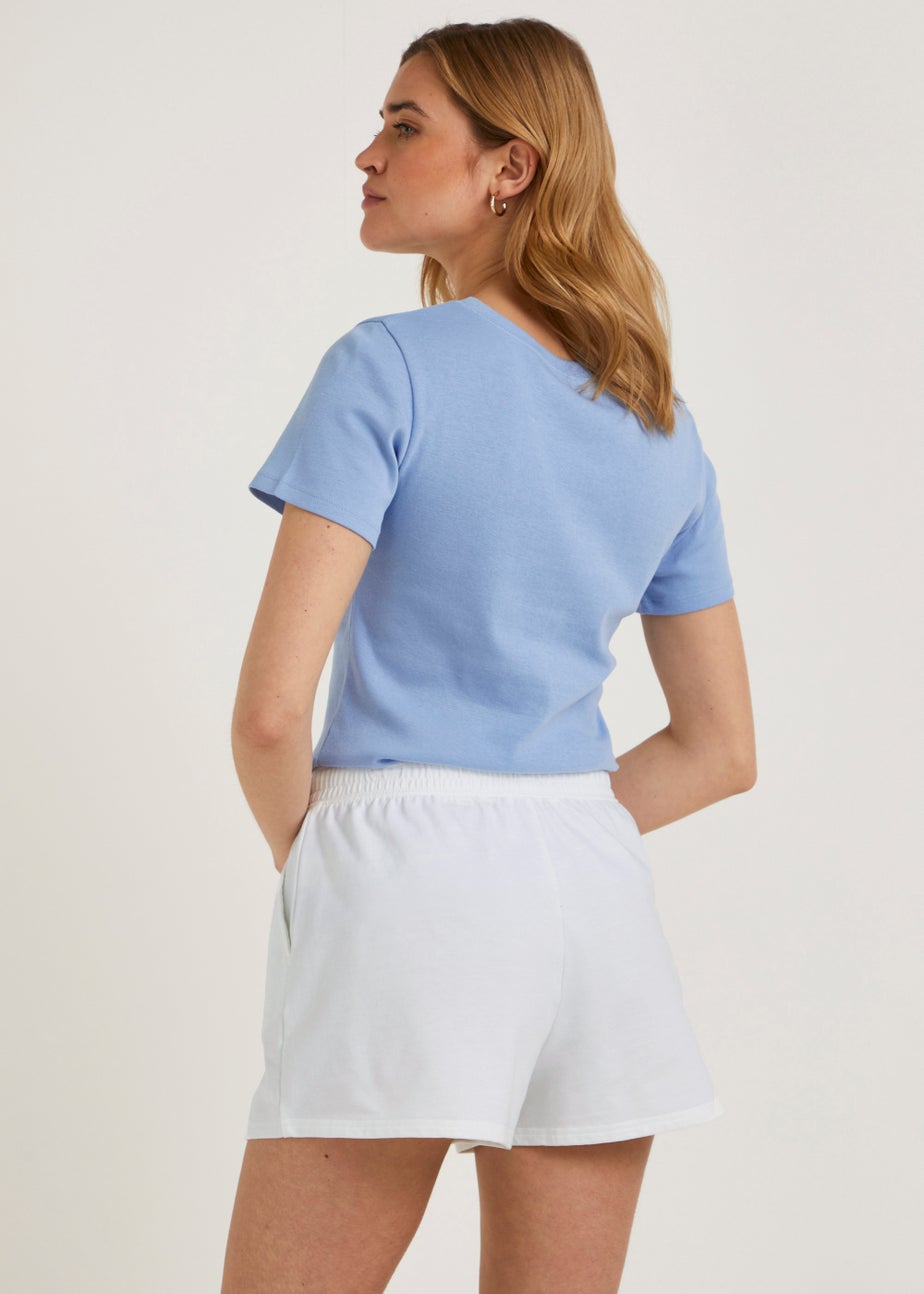 White Tie Waisted Shorts