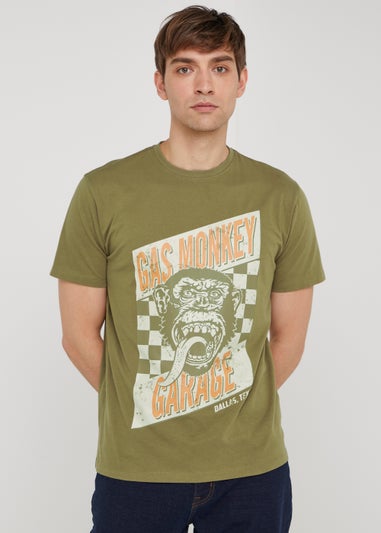 Khaki Gas Monkey T-Shirt