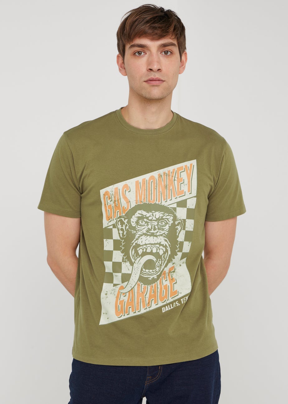 Khaki Gas Monkey T-Shirt